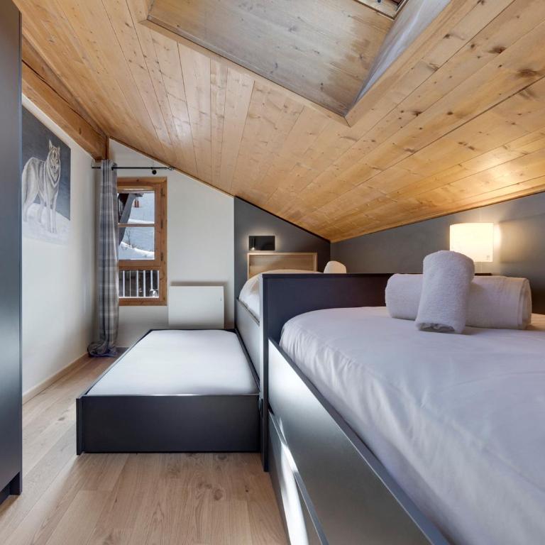 Arc 1950 - Apt spacieux pour 10 pers, 4 chambres, accès skis aux pieds - Apartamento con 4 dormitorios - 22