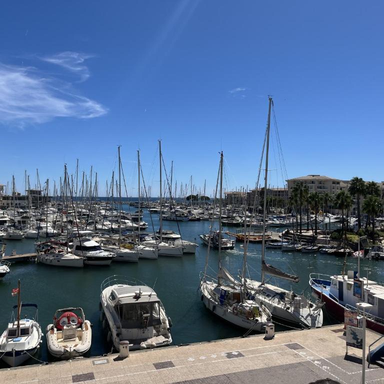 Port attache T2, 50 m2, magnifique vue port - Appartement 1 Chambre avec Balcon et Vue sur Mer - 7