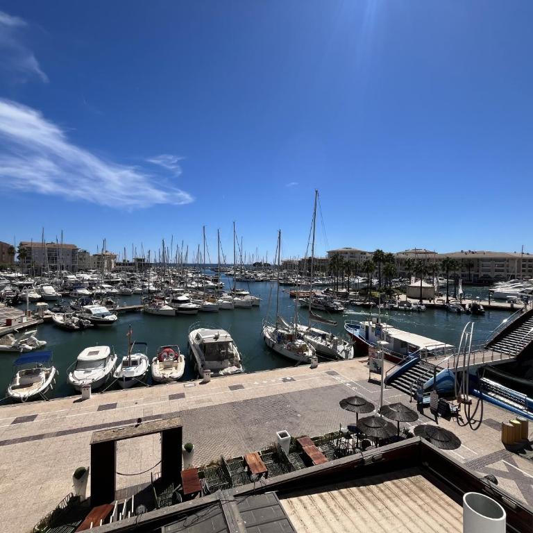 Port attache T2, 50 m2, magnifique vue port - Appartement 1 Chambre avec Balcon et Vue sur Mer - 20