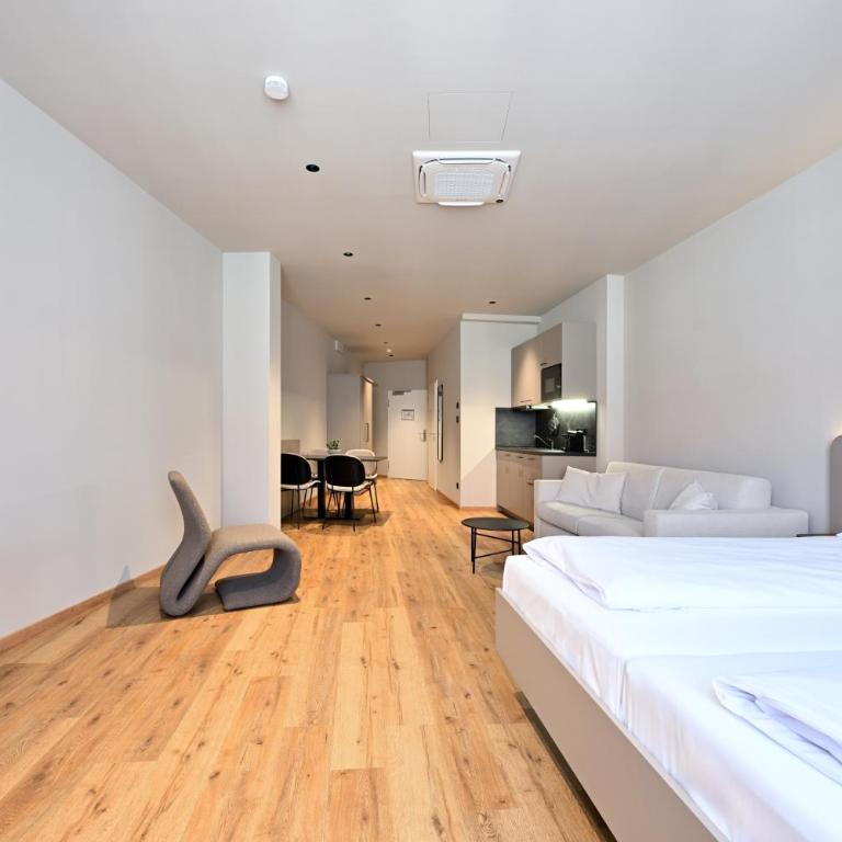 WYSE Apartments Nürnberg City, klimatisiert, vollausgestattete Kitchenette, 24h Check-in, Metro - Monolocale King con Divano-Letto - 30