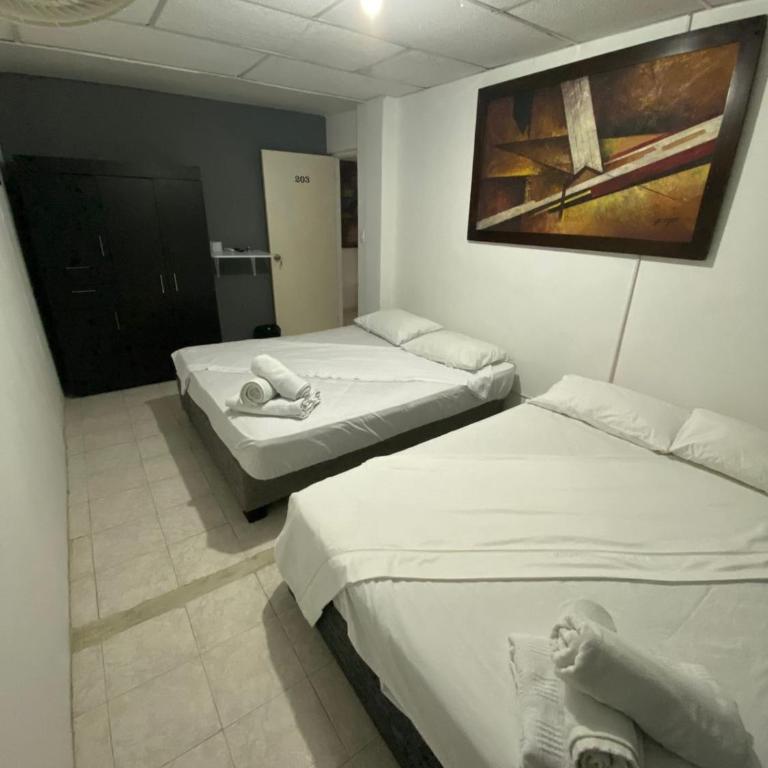 Hotel vía Italia - Habitación Deluxe con 2 camas grandes - 2