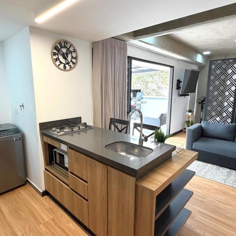 Jacuzzi privado, terraza, Tranvía, Medellín - Apartamento de 1 dormitorio - 7