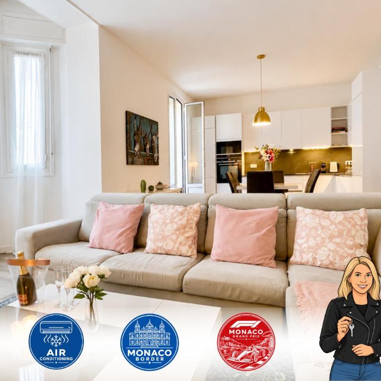 Spacious & Stylish 3 bedroom Near Monaco - Chambre Simple - 1