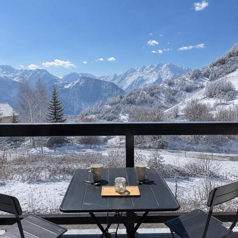 Studio Cabine à Huez - Studio-Apartment mit Balkon - 2