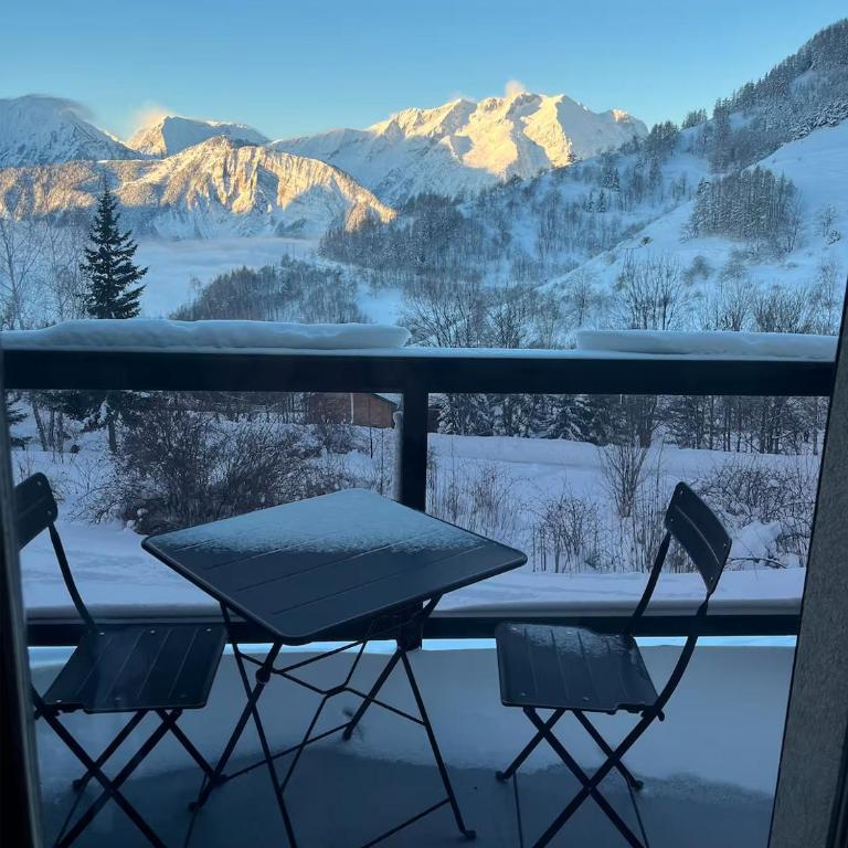 Studio Cabine à Huez - Studio-Apartment mit Balkon - 3