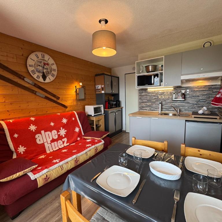 Studio Cabine à Huez - Studio-Apartment mit Balkon - 4