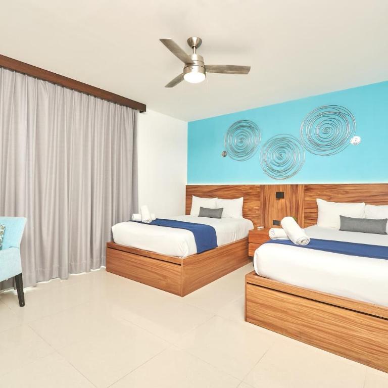 Mareazul Luxury Condo Beach & Resort Pools - Apartment mit 2 Schlafzimmern und Balkon - 5