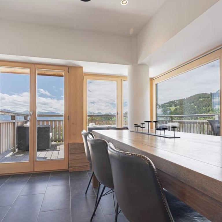 Appart chalet vieux bois, vue Alpes, centre de Villas - Apartment - 41