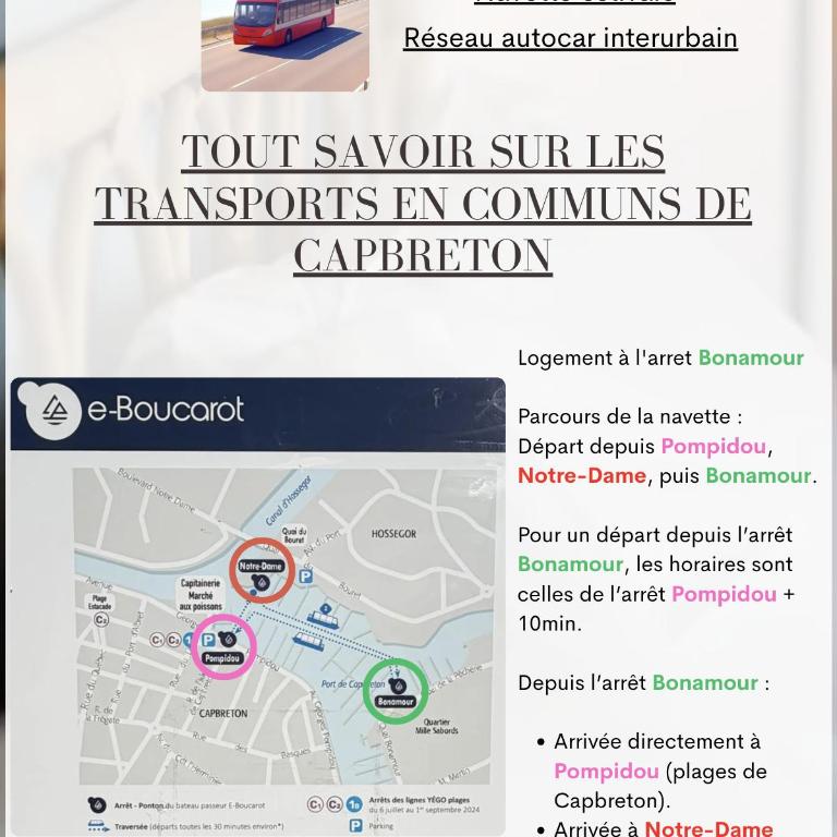 Capbreton port à pied - Balcons - Clim - Parking - Appartement 1 Chambre - 44