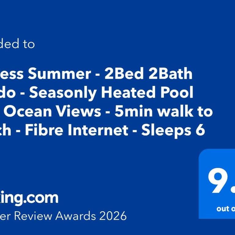 Endless Summer - Award Winning 2Bed 2Bath Condo - Heated Rooftop Pool with Ocean Views - Gym - 5min walk to Beach - Fiber Internet - Sleeps 6 - Apartamento - 5