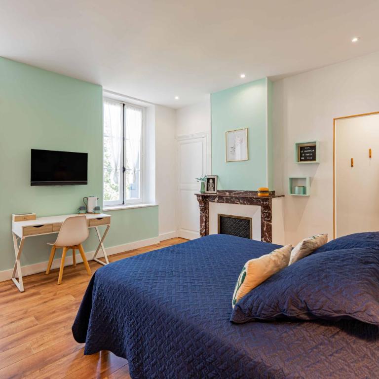 Maison Magnolia - Chambres d'hotes - Chambre Lit Queen-Size avec Balcon - 2