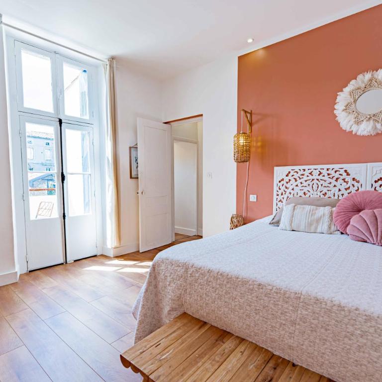 Maison Magnolia - Chambres d'hotes - Chambre Lit Queen-Size avec Balcon - 9
