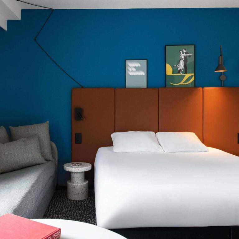 ibis Lausanne Centre - Dreibettzimmer mit 1 Doppelbett und 1 Schlafsofa - 4