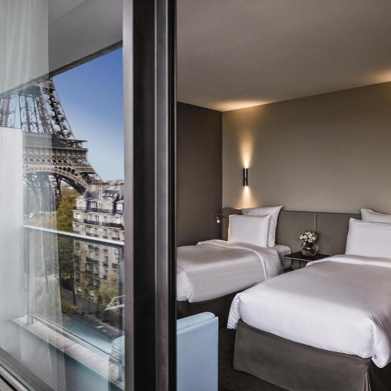 Pullman Paris Tour Eiffel - Chambre Lits Jumeaux Deluxe avec Canapé et Balcon - Vue sur Tour Eiffel - 11