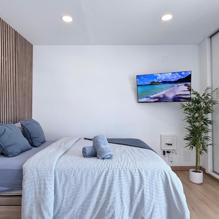 Vistas al mar y piscina Ático en Benalmádena cerca a la playa - Apartment mit 1 Schlafzimmer - 3
