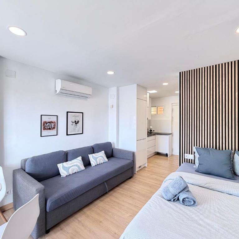 Vistas al mar y piscina Ático en Benalmádena cerca a la playa - Apartment mit 1 Schlafzimmer - 19