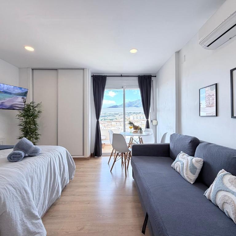 Vistas al mar y piscina Ático en Benalmádena cerca a la playa - Apartment mit 1 Schlafzimmer - 13
