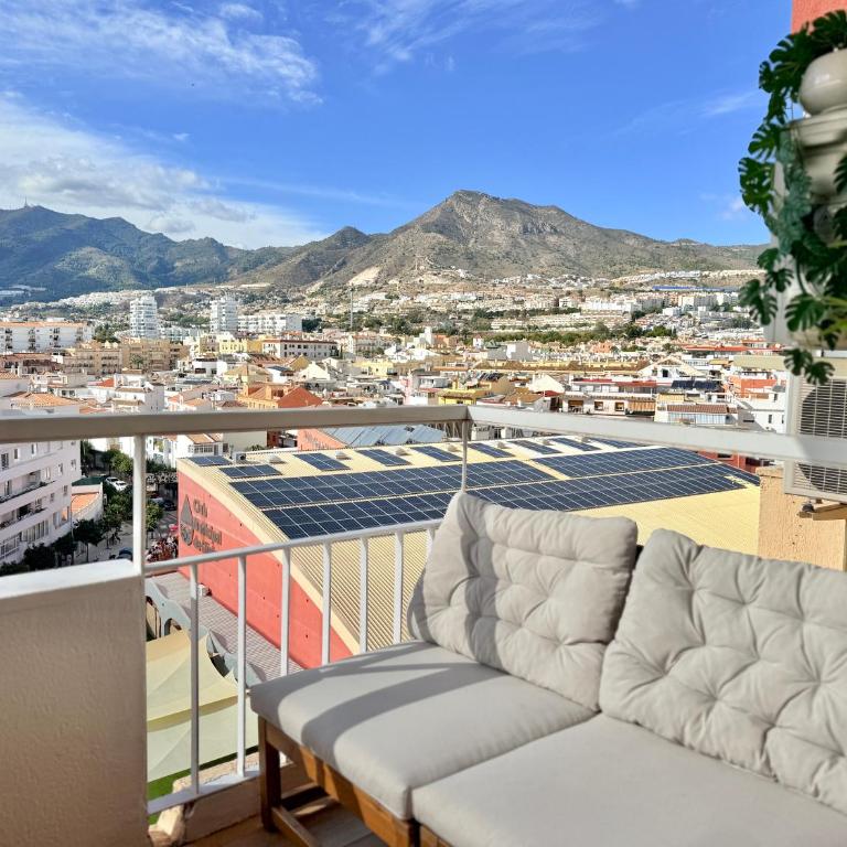 Vistas al mar y piscina Ático en Benalmádena cerca a la playa - Apartment mit 1 Schlafzimmer - 27