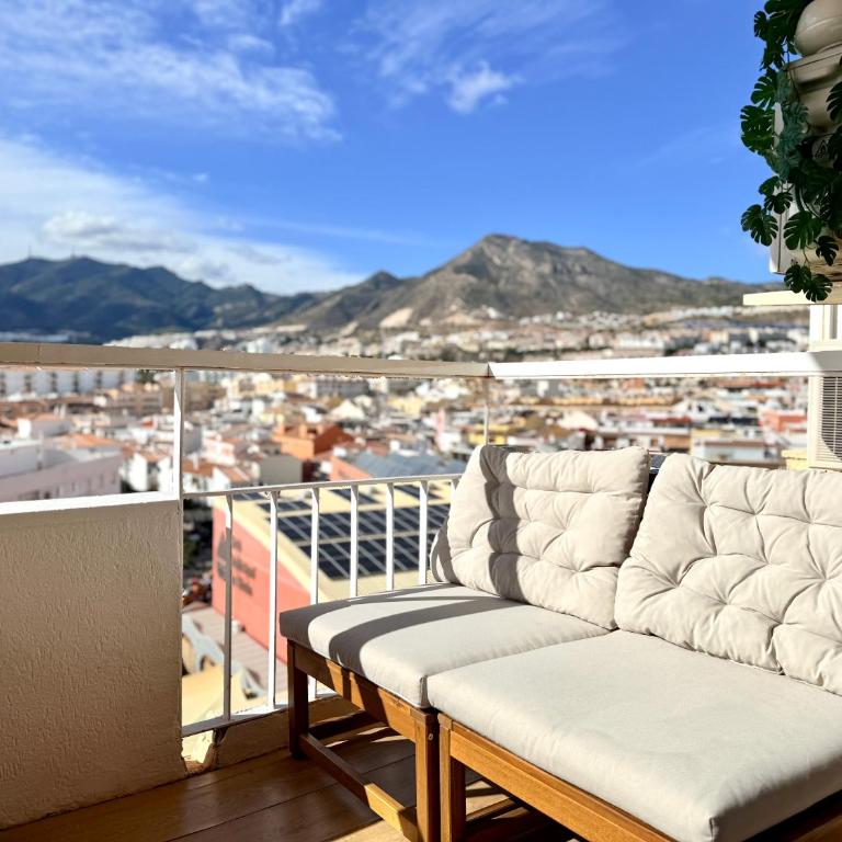 Vistas al mar y piscina Ático en Benalmádena cerca a la playa - Apartment mit 1 Schlafzimmer - 28