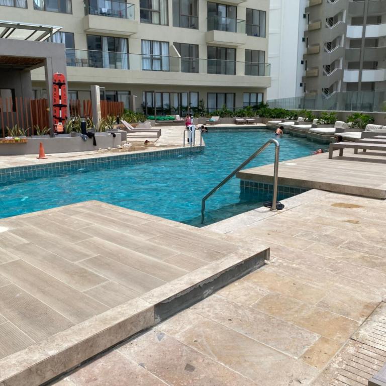 Apartamento Resort Con Terraza y Vista A La Piscina Santa Marta, Rodadero Sur - Apartamento - 29