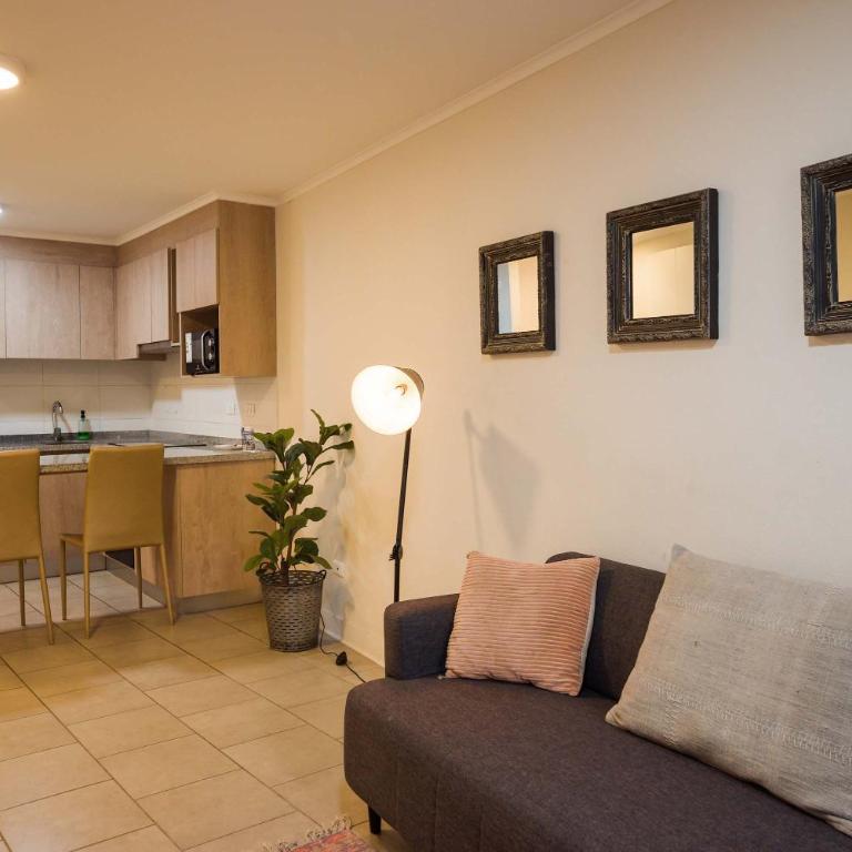 Central 1BR1BA in Santiago Balcony & Nearby Metro - Apartamento - 6