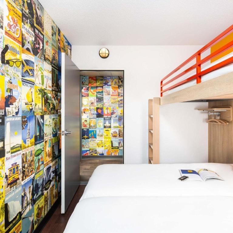 hotel F1 Vannes - Chambre Break avec 3 Lits Simples Superposés et Salle de Bains Commune - 4