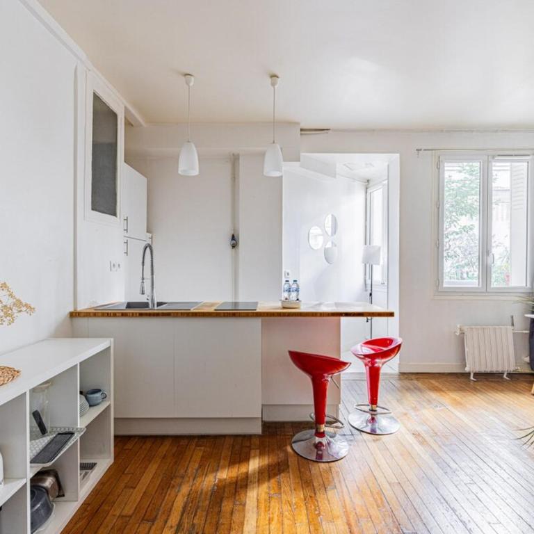 Paris 3rd arrondissement Temple République Studio - Studio Lit Queen-Size - 9