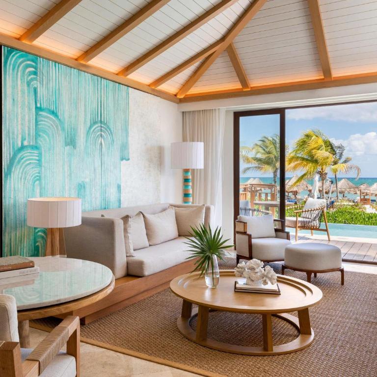 Fairmont Mayakoba - Suite Beach Front con piscina infinita y servicio de mayordomo - 1 cama extragrande - 1
