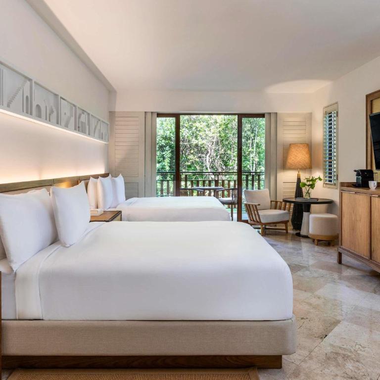 Fairmont Mayakoba - Casita Deluxe con bañera y vistas al jardín - 2 camas grandes - 1