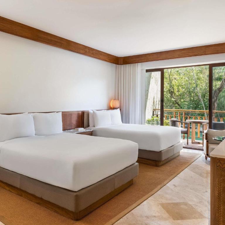 Fairmont Mayakoba - Casita Signature con bañera y vistas a la laguna - 2 camas grandes - 3