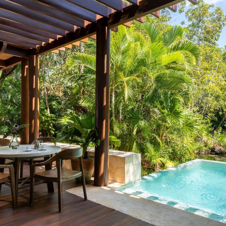Fairmont Mayakoba - Suite Coral con piscina infinita, vistas a la laguna y servicio de mayordomo - 1 cama extragrande - 3
