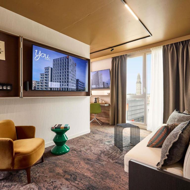 You Hotel Amiens - Handwritten Collection - Suite Deluxe avec 2 Lits Doubles - 7