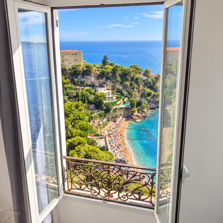 Vue mer panoramique, parking privé, Monaco 10 min - Apartment mit 1 Schlafzimmer - 25