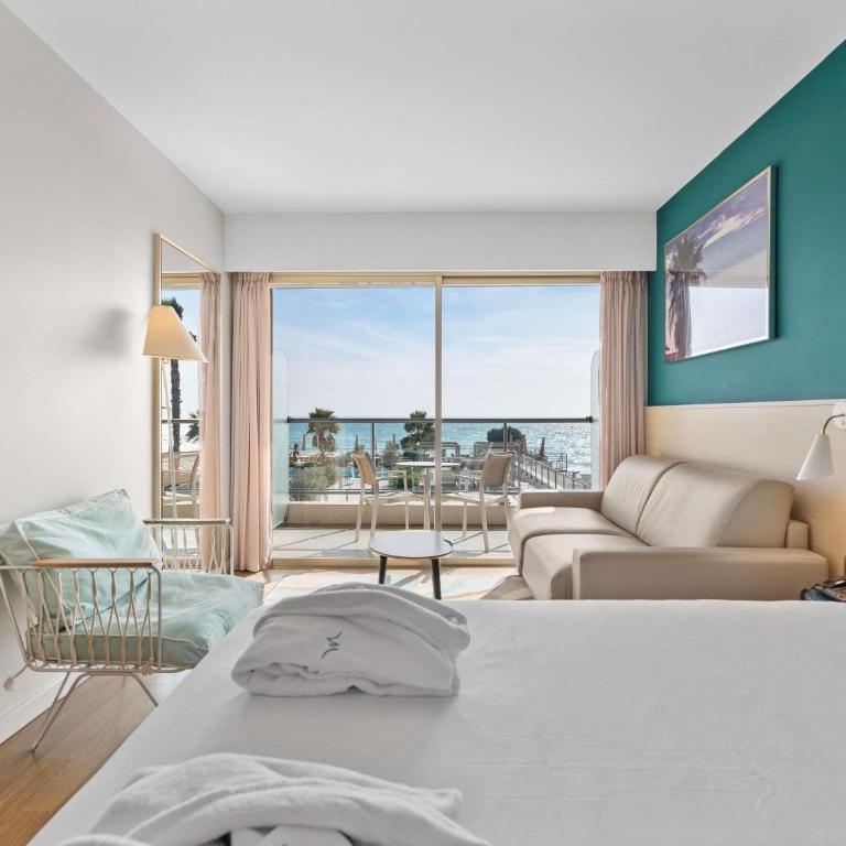 Mercure Villeneuve Loubet Plage - Chambre Supérieure avec Terrasse - Vue sur Mer - 5