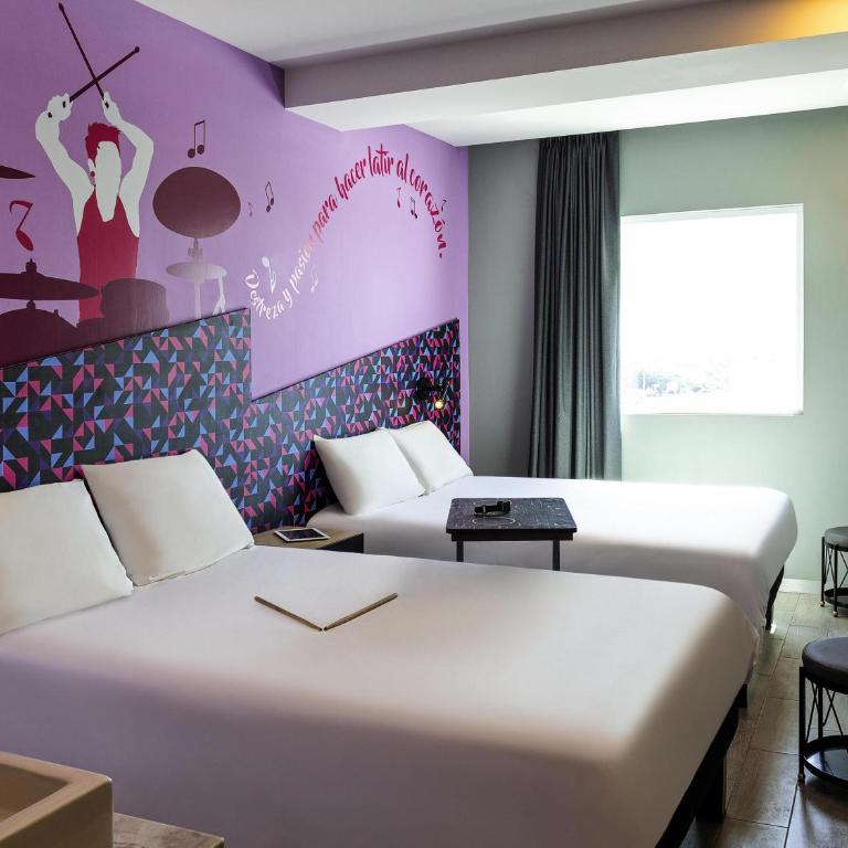 Ibis Styles Merida Galerias - Standard Room with Twin Double Beds - 3