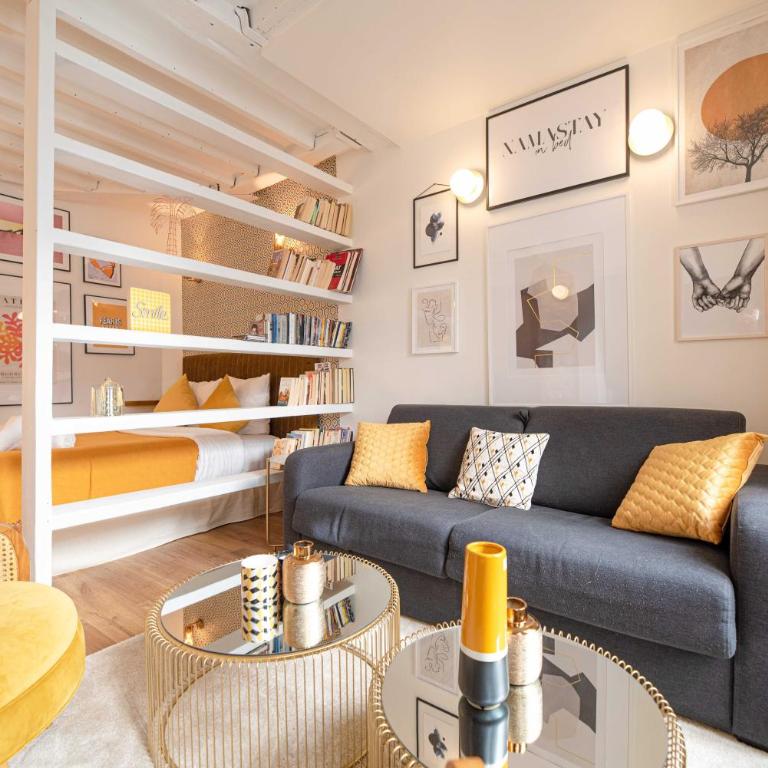 Beautiful Studio in Ile Saint Louis - Studio Lit King-Size avec Canapé-Lit - 2