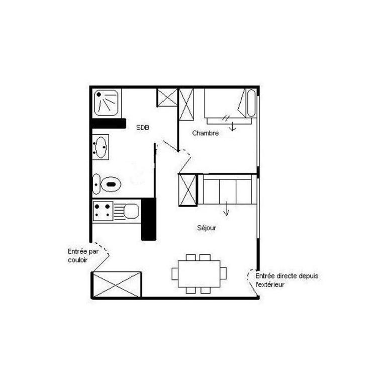 Résidence Les Lauzes - Appartement lumineux · Départ et retour ski aux pieds MAE-0964 - Appartement - 11