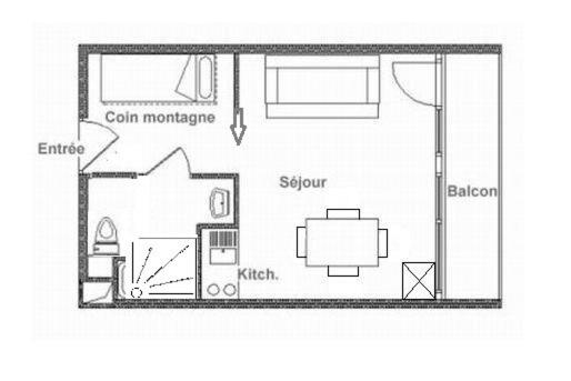 Résidence Ski Soleil - Appartement rénové · Départ ski aux pieds · Balcon MAE-1254 - Monolocale - 15