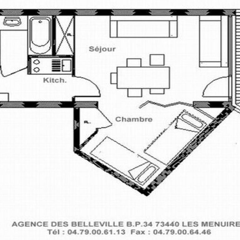 Résidence Chaviere - Studio lumineux · Ski aux pieds · Balcon MAE-2224 - Monolocale - 10