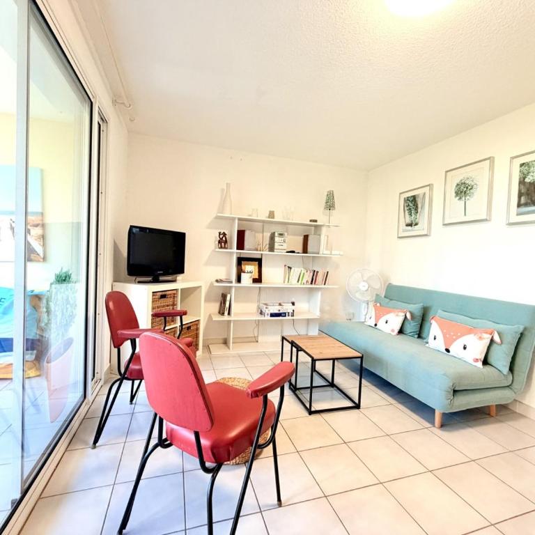 Appart Bord de Mer, Parking privé gratuit,Pour 2 ou 4pers - Apartment mit 1 Schlafzimmer - 9