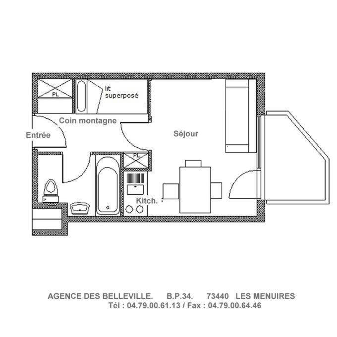 Résidence Median - Studio rénové · Proche des pistes · Balcon MAE-2794 - Studio - 13