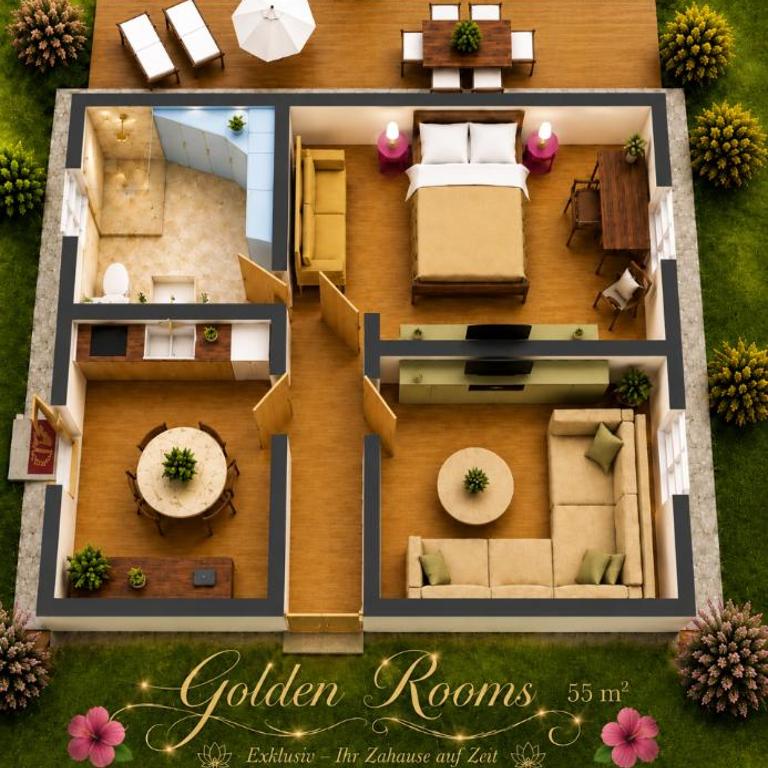 Golden Rooms Exklusiv - Apartment mit 1 Schlafzimmer mit Flussblick - 46