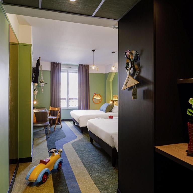 Greet Hotel Lyon Confluence - Chambre Familiale « Pop » pour 4 personnes - 5