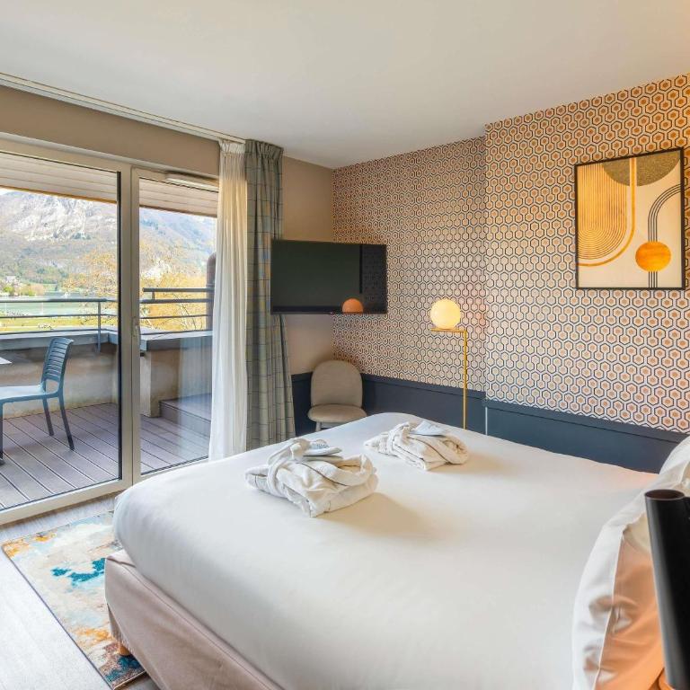 Le Splendid Hotel Lac D'Annecy - Handwritten Collection - Chambre Double Deluxe avec Terrasse - Côté Lac - 4