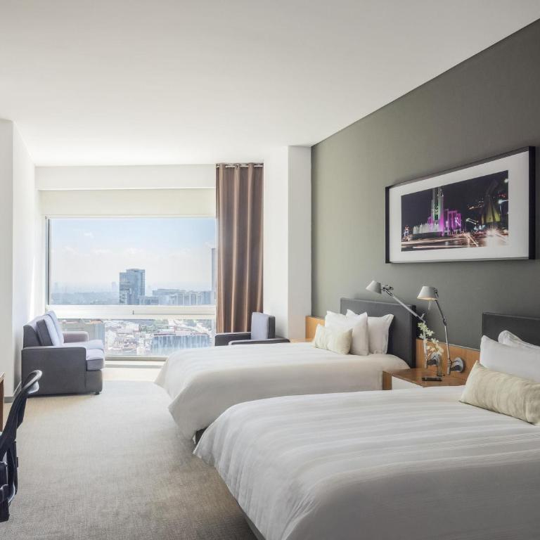 The Paragon Hotel Mexico Santa Fe By Accor - Habitación Premier con vistas - 2 camas grandes - 5