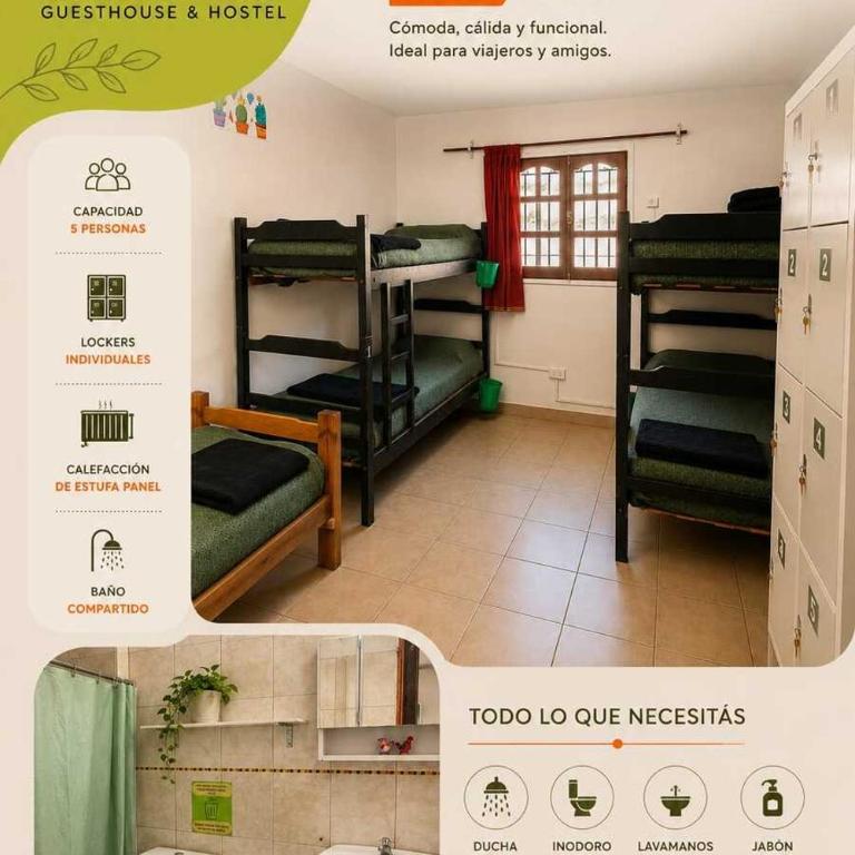 Huaka Guesthouse & Hostel - Cama individual en habitación compartida mixta - 2