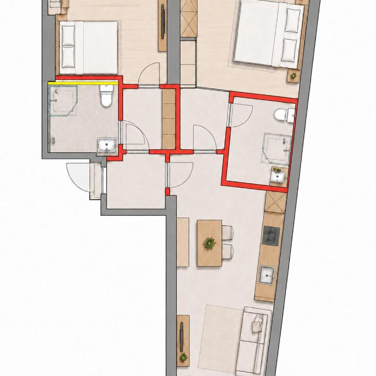 Piz Arina - Apartment mit 2 Schlafzimmern und Balkon - 1