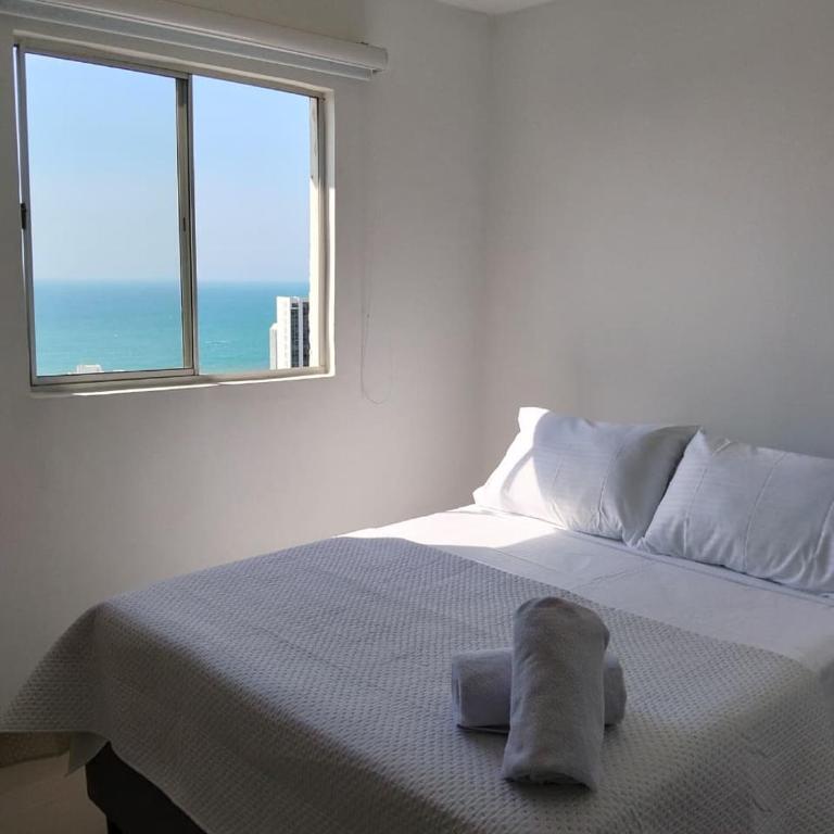 Apartamento en Torices Piso 25R - Cartagena - Playa cerca al Mar con piscina y Excelente vista - Two-Bedroom Apartment - 19