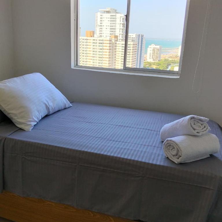 Apartamento en Torices Piso 25R - Cartagena - Playa cerca al Mar con piscina y Excelente vista - Two-Bedroom Apartment - 22