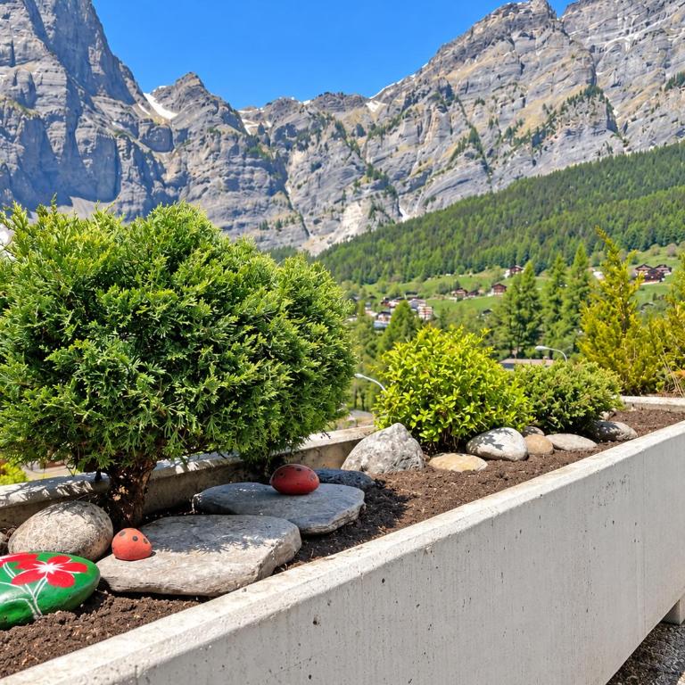 Cozy Alpine Studio in Leukerbad with Mountain View - Estudio con terraza - 20
